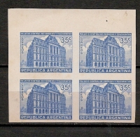 ARGENTINA - 1942 PALACIO CENTRAL DE CORREOS - # 941 - CUADRO SIN DENTAR - Unused Stamps