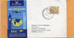 New Zealand 1963 Air Mail Cover Mailed To UK - Corréo Aéreo