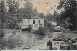 CPA Moulin à Eau Roue à Aube Circulé FOULPOUGNE Angouleme Lavandières - Moulins à Eau