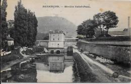 CPA Moulin à Eau Roue à Aube Circulé Besançon - Watermolens