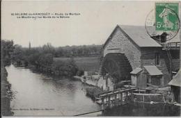 CPA Moulin à Eau Roue à Aube Circulé Saint Hilaire Du Harcouet - Wassermühlen