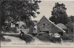 CPA Moulin à Eau Roue à Aube Circulé Saint Jean Du Doigt - Water Mills