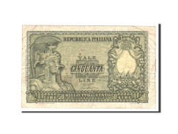 Billet, Italie, 50 Lire, 1951, 1951-12-31, KM:91a, TB - 50 Liras