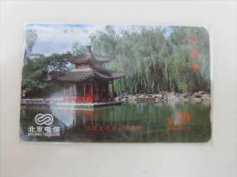 Beijing Tamura Phonecard,Landscape Of Garden Park,mint - Chine