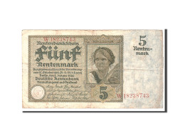 Billet, Allemagne, 5 Rentenmark, 1926, 1926-01-02, KM:169, TB - 5 Rentenmark