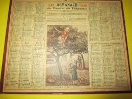 Almanach Des Postes Télégraphes /La Cueillette Des Pommes ( Normandie)/Dépt ?/Imprimeur ? /1930     CAL336 - Grand Format : 1921-40