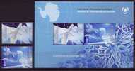 A.A.T. AUSTRALIAN ANTARCTIC TERRITORY  2009 IPY Preserve The Polar Regions And The Glaciers Set & Minisheet** - Preserve The Polar Regions And Glaciers