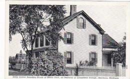 Michigan Dearborn Sally Jordan Boarding House Of Menlo Park Curteich - Dearborn