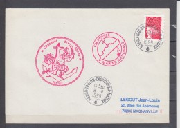 Lettre De TOULON-CASTIGNEAU-MARINE Le 9 II 1999 MARINE NATIONALE CM PERSEE Chasseur De Mines - Poste Maritime