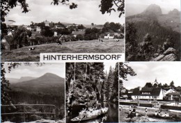 Sebnitz Hinterhermsdorf - S/w Mehrbildkarte 1 - Sebnitz