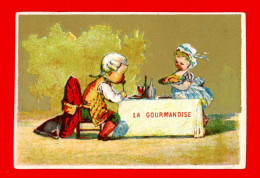 Ancienne Chromo Lith. Mertens, 7 Péchés Capitaux, La Gourmandise - Sonstige & Ohne Zuordnung