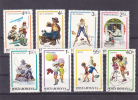 Children Games,DOGS ,1981,Yv.3356-62,Mi.3829-35, ** MNH,ROUMANIE. - Ungebraucht