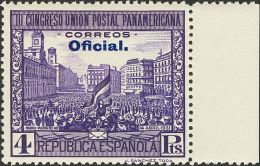 II REPUBLICA. Unión Postal Panamericana. Serie Completa, Cinco Valores. CAMBIOS DE COLOR. MAGNIFICA. Edifl 2015: - Unused Stamps