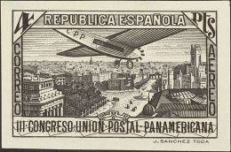 II REPUBLICA. Unión Postal Panamericana. Serie Completa. ENSAYOS DE COLOR Y SIN DENTAR. MAGNIFICA Y RARISIMA COMP - Neufs