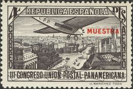 II REPUBLICA. Unión Postal Panamericana. Serie Completa. MUESTRA. MAGNIFICA. Edifl 2015: 33€ - Unused Stamps