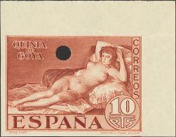 SIGLO XX. Goya. Serie Completa, Esquina De Pliego. SIN DENTAR Y TALADRO. MAGNIFICA Y RARA. Edifl 2015: 297€ - Unused Stamps