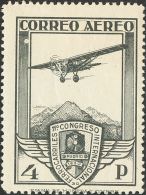 SIGLO XX. Ferrocarriles. 4 Pts Negro Gris, Tres Sellos. Variedades VERTICE DEL "4" APLASTADO, LINEA EN LA BASE DEL "4" Y - Unused Stamps