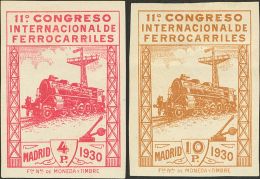 SIGLO XX. Ferrocarriles. Serie Completa, A Falta Del 5 Cts, 10 Cts, 50 Cts Y 20 Cts Urgente. SIN DENTAR (en Nuestra Opin - Neufs