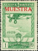 SIGLO XX. Exposición De Sevilla Y Barcelona. Serie Completa. MUESTRA, En Letras Gruesas. MAGNIFICA Y MUY RARA. Ed - Unused Stamps