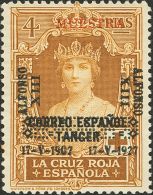 SIGLO XX. Emisiones De La Cruz Roja. Serie Completa, Cuatro Valores. MUESTRA, En Rojo. MAGNIFICA Y MUY RARA. Edifl 2015: - Unused Stamps