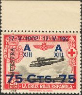 SIGLO XX. Emisiones De La Cruz Roja. Serie Completa. Sobrecarga MUESTRA, En Mayúsculas Y Variedad "192" EN LUGAR - Neufs