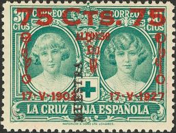 SIGLO XX. Emisiones De La Cruz Roja. Serie Completa. MUESTRA, En Mayúsculas, En Negro (en Rojo Sobre El 10 Pts). - Unused Stamps