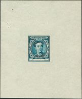 ALFONSO XII. Sin Valor, Azul. PRUEBA DE PUNZON, Sin Inscripciones En El Cartucho Inferior. MAGNIFICA Y RARISIMA. (G&aacu - Unused Stamps