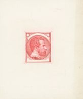 AMADEO DE SABOYA I. Conjunto De PRUEBAS DE PUNZON, En Negro, Castaño, Castaño Rojo Y Lila Rosa, De Un Dise - Unused Stamps