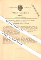 Original Patent - C. Kliemand In Mülbitz B. Großenhain , 1887, Putzträger Für Deckenschalung  , Sachsen , Hochbau , Bau - Grossenhain