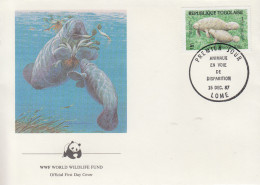 Enveloppe  FDC   1er   Jour   TOGO    LAMENTIN      WWF    1987 - FDC