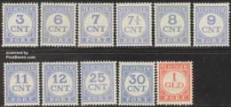Netherlands 1921 Postage Due 11v, (Unused (hinged)) - Tasse