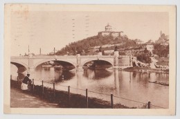 TORINO MONTE CAPPUCCINI E PONTE UMBERTO I° F/P VIAGGIATA 1931 (a) - Ponts