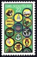 USA 1987 Girl Scouts 75th Anniversary Stamp Sc#2251 Scouting Badge Anchor Medicine Traffic Light Animal - Sonstige (Land)