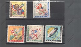 MONGOLIA Nº 248 AL 252 - 1962 – Cile