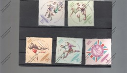 MONGOLIA Nº  369 AL 373 - 1966 – Angleterre