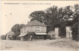 CPA Rocquencourt L'Entrée De La Forêt Et La Route De Mantes 78 Yvelines - Rocquencourt