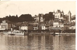 Schweiz, 1918, Nyon, Arivée D'un Bâteau (Vapeur), Nach Steffisburg, Siehe Scans! - Steffisburg