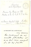 CTN42 - PRESIDENCE COTY LETTRE EN FP - Frankobriefe