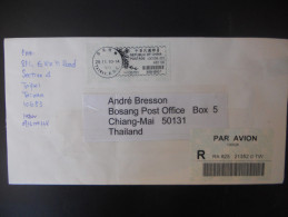 Taiwan , Lettre Recommande De Taipei 2010 Pour Chiang Mai - Brieven En Documenten