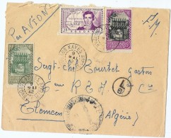 CTN42 - SOUDAN LETTRE AVION KAYES / TLEMCEN 9/5/1942 - Brieven En Documenten