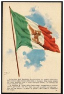 Italia/Italie/Italy (Repubblica Sociale): Franchigia Militare, Franchise Military, Bandiera, Flag, Drapeau, 2 Scan - War Propaganda
