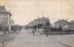 CPA 95 DOMONT AVENUE DE LA GARE 1905 - Domont