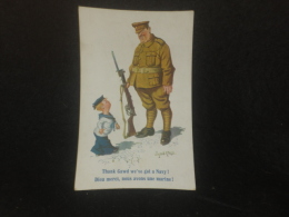 Humour .Dieu Merci , Nous Avons Une Marine . Illustrateur Anglais Donald Mac Gill. Militaria . - Mc Gill, Donald