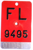 Velonummer Liechtenstein FL 9495 = Triesen - Number Plates