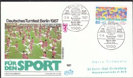 Germany Berlin 1987 / For Sport / German Gymnastics Tournament / FDC - Gymnastics