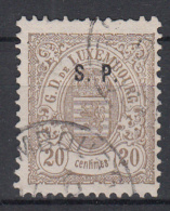 LUXEMBURG - Michel - 1881 - Nr 32 I T/D 12 3/4 : 12 1/4 - Gest/Obl/Us - Officials