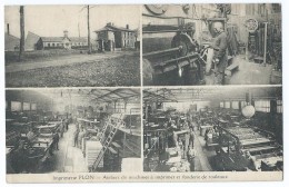 1388 - Imprimerie PLON - Ateliers De Machines à Imprimer Et Fonderie De Rouleaux Carte Publicitaire Librairie Paris 6 - Industrial