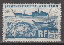 ST PIERRE AND MIQUELON      SCOTT NO. 338     USED      YEAR  1947 - Oblitérés