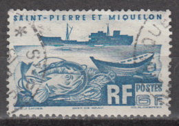 ST PIERRE AND MIQUELON      SCOTT NO. 338     USED      YEAR  1947 - Gebruikt