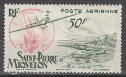 ST PIERRE AND MIQUELON      SCOTT NO. C15        UNUSED HINGED       YEAR  1947 - Unused Stamps